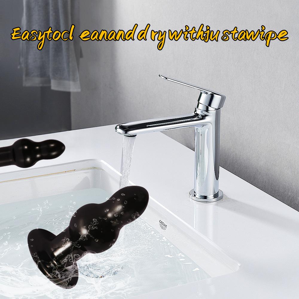 Set de Bolas Anales y Tapón de Estiramiento para Hombres y Mujeres - Kit Entrenador Anal para Principiantes con Tamaños Graduales, Masajeador de Glúteos para Juego en Solitario o en Pareja