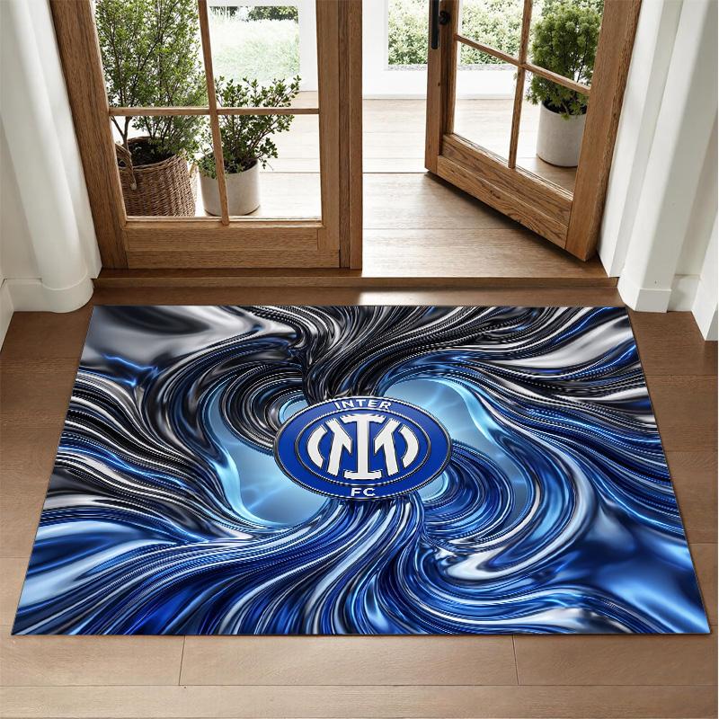 Borussia Dortmund Design Crystal Velvet Rug Soft Decorative Mat for Bedroom Entrance