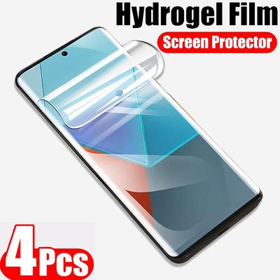 4 pezzi di pellicola idrogel per Redmi Note 13 Pro più Note 13 4G Note 13R Pro 5G Pellicola protettiva per lo schermo per Redmi 13C 4G 13R 5G Pellicola frontale HD