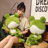 Cute Cute Frog Doll Funny Doll Sleeping Pillow Plush Toy Rag Doll Soft Sprout Air Frog Home Toad Boys and Girls Holiday Gift