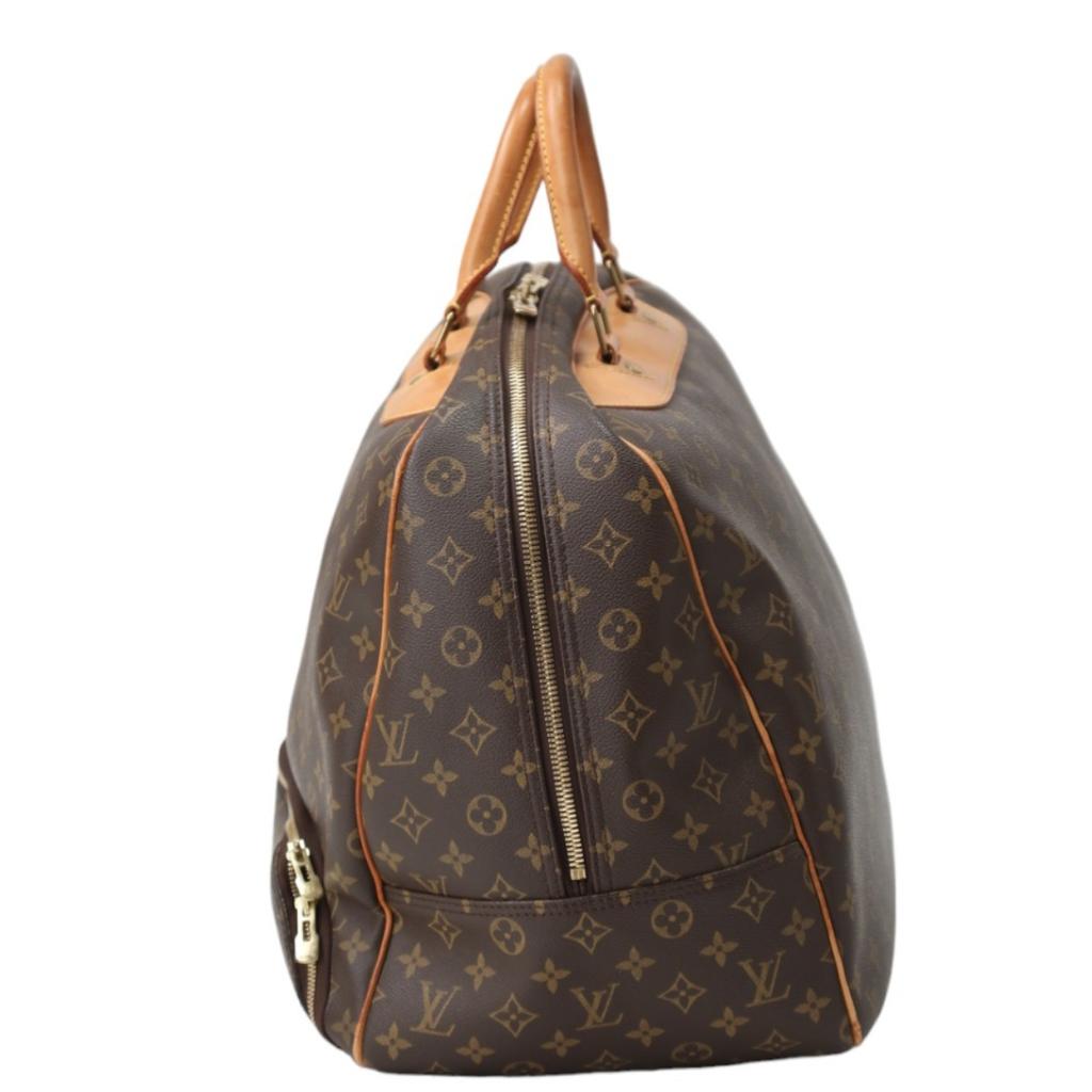 Louis Vuitton Monogram Evasion Boston Bag Sports Bag Monogram Canvas Brown Used