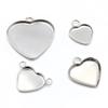 10/20Pcs Stainless Steel Cabochon Pendant Base Heart Bear Stars Butterfly Charms Blank Tray for Cameo Jewerly Making Components