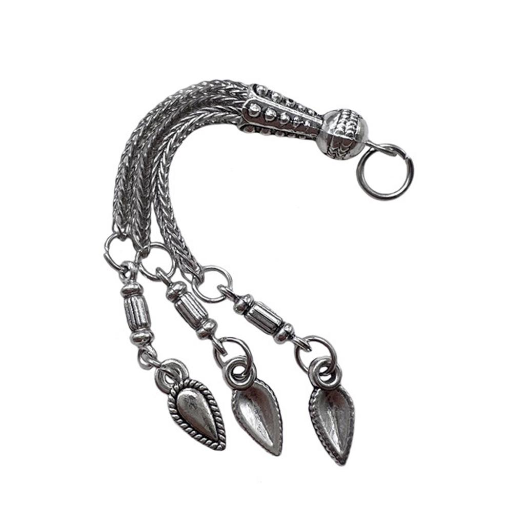 Vintage Metal Brushes Antique Silver Necklace Accessories Religious Jewelry Making Components DIY Bracelet Connectors