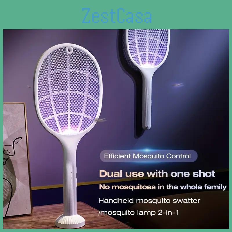 Mosquito Electric Dualuse Swatter Rechargeable Killer Lamp With Usb