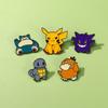 Cartoon Anime Pokémon Brooch Pokémon Pikachu Squirtle Up Duck Kabi Beast School Bag Buckle