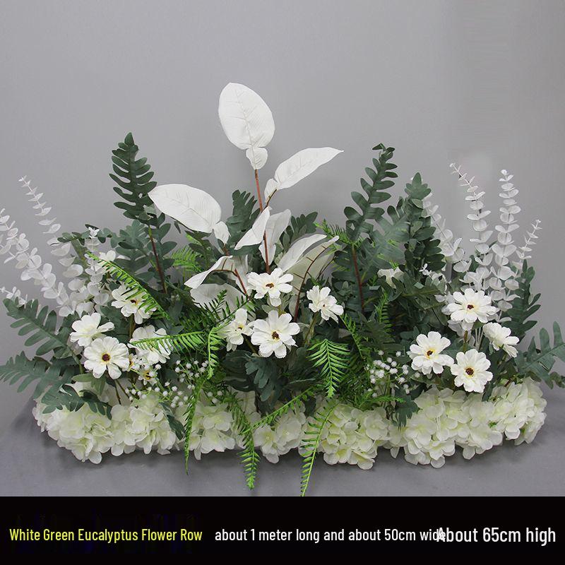 Large Silk Eucalyptus Floral Aisle Decoration for Weddings