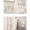 Easy To Use Strong Suction Mop Holder Clip Waterproof Broom Hanger Practical Home Cleaning Tool Organizer for Renters