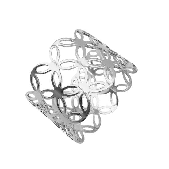 6Pcs Hollow Metal Shape Napkin Ring Wedding Party Dinner Banquet Table Ornament