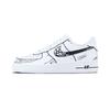 Air Force 1 Sketch Player Cow Leather Abrasion Resistant Abrasion Resistant Low Top Skateboard Shoes Unisex Black CW2288-111(Team1171-)