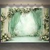 Floral Flower Wall Photoshoot Backdrop Wedding Bridal Shower Engagement Ceremony Party Photography Background Photo Studio Props