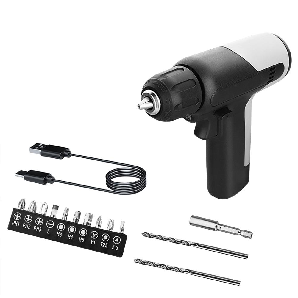 Handheld Electric Drill 10N m 7.2V Electric Screwdriver Multifunctional Cordless Electric Drill Portable Household USB