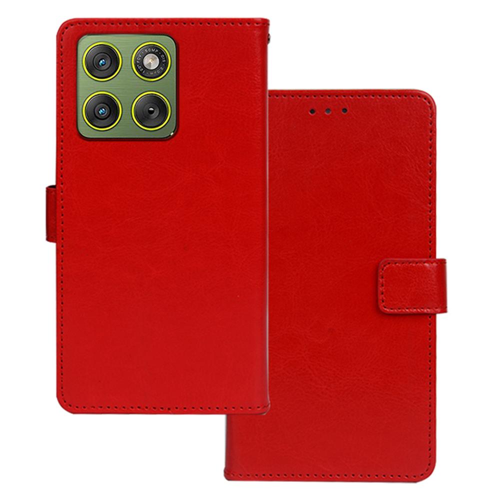 

IDEWEI For Motorola Edge 70 5G Case Wallet Leather Phone Cover Crazy Horse Texture