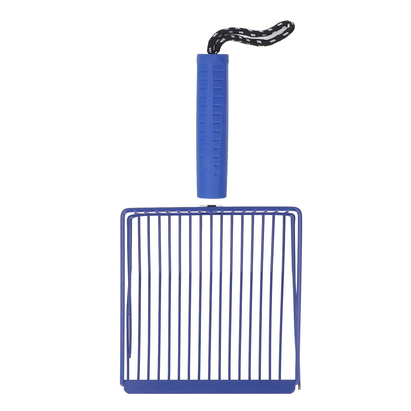 

Совок для кошачьего наполнителя, съемная ручка, металлический, быстрая фильтрация, лопатка для кошачьего наполнителя, совок для лотка для кошек синий