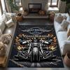 Harley-davidson Motorcycles Customized Name Floor Rug Office Rug Design for Dining Room Bedrooms Playrooms Decorate room Anti-slip Rug