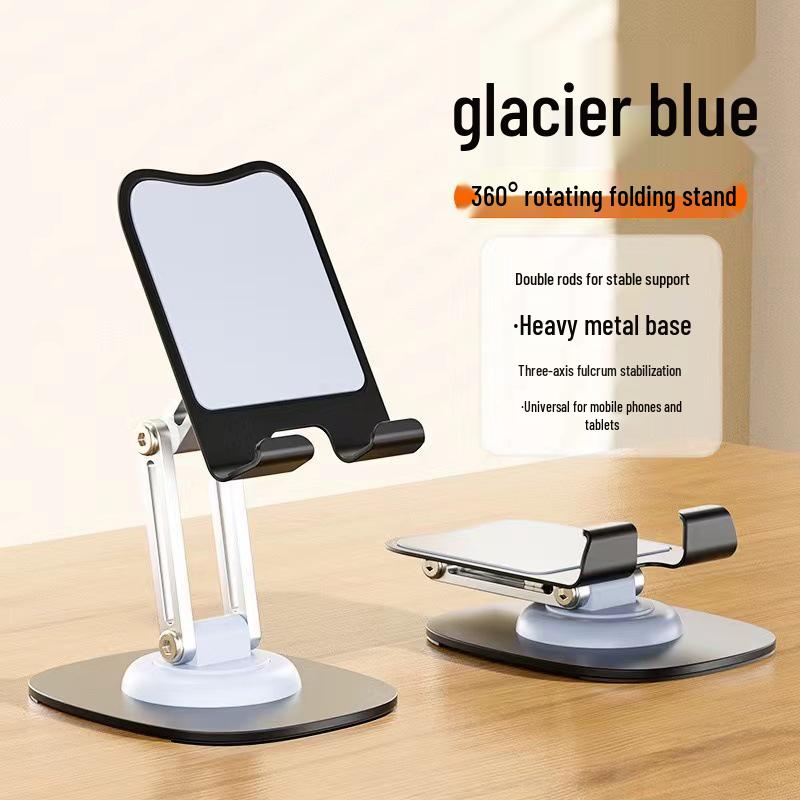 Top-Rated All-Metal 360° Rotating Foldable Phone Stand for Live Streaming
