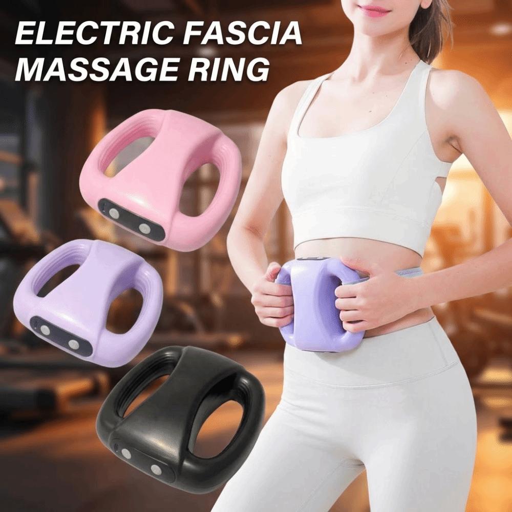 Portable Electric Fascia Massage Ring Adjustable Speed Muscle Handheld Massager Back Waist Leg