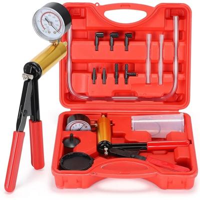 Multifunctional Car Vacuum Pump Tester, Handbrake Fluid Discharge Tool, 0~30inHg 0~760mmHg(kPa) Can Easily Empty The Car Brake,Motorcycle Universally.
