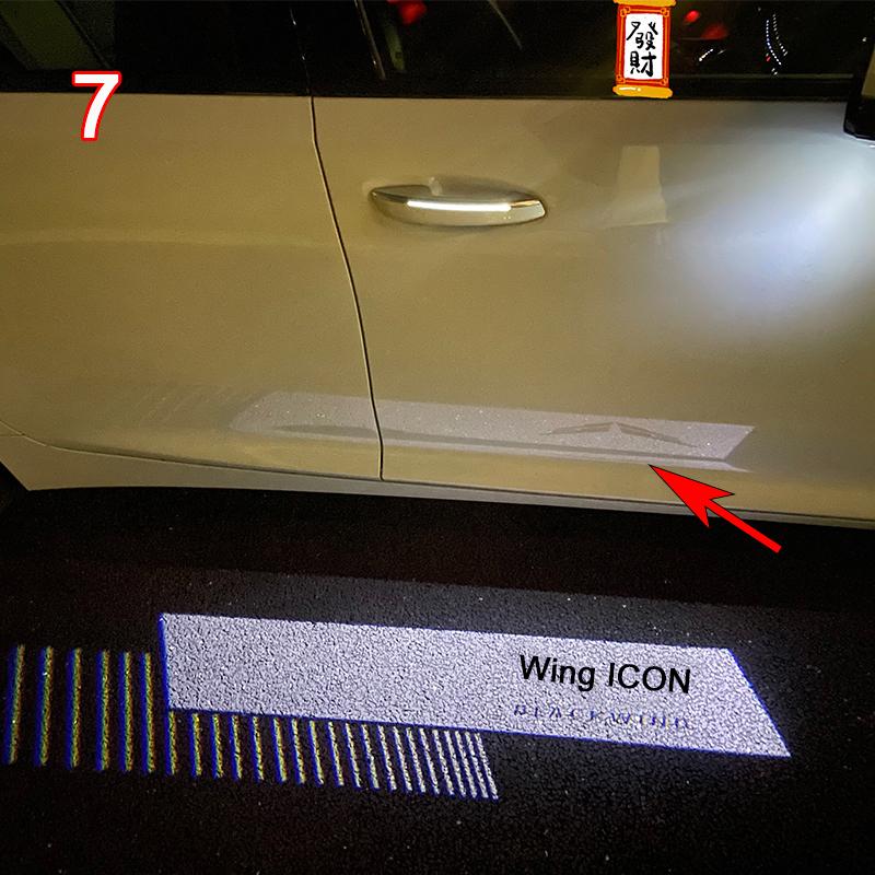 For Cadillac CT4 CT5 CT6 ATS CTS HD Led Car Rearview Mirror Welcome Shadow Icon Light Laser Projector Ghost Lamp Modification
