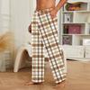 Men's Plush Pajama Pants with Print for Casual Home Wear