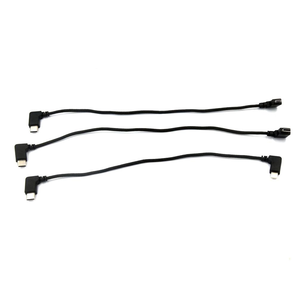3Pcs Cables Set USB C Lightning Micro For DJI Mavic 3/Air 2S/Mavic Air 2/Mini 2