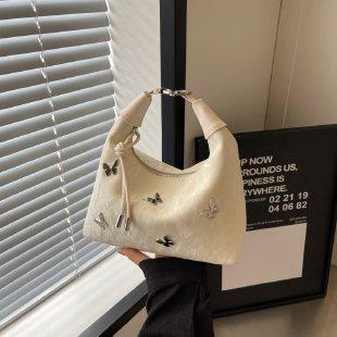 

Women s Bag Butterfly Small Female Korean Niche High-grade Sense Crossbody Bag All Shoulder Women Bag Sweet Cool Girly Style бежевый