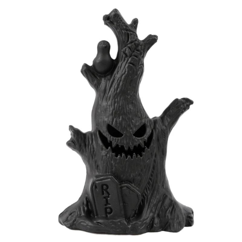 Halloween Horror Atmosphere Ghost Faces Tree Stumps LED Night Light Ghost Lights Haunted Rooms Escape Home Decoration