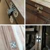 4Pcs Sturdy Cross Hinge High Adaptability Door Hardware Concealed Cross Door Hinge for Door