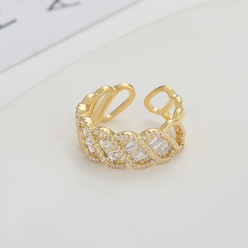 Adjustable Women's Ring Temperament Fashion Personality Simple Clean Ins Style Girl Summer Beach Vacation Jewelry Finger Ring Wedding Party Jewelry