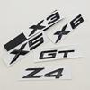 New 3D ABS Car Rear Trunk Logo X1 X3 X5 X6 X7 GT Z4 Emblem Badge Sticker For BMW U11 F39 G01 G45 F26 G02 G05 G06 G07 Accessories