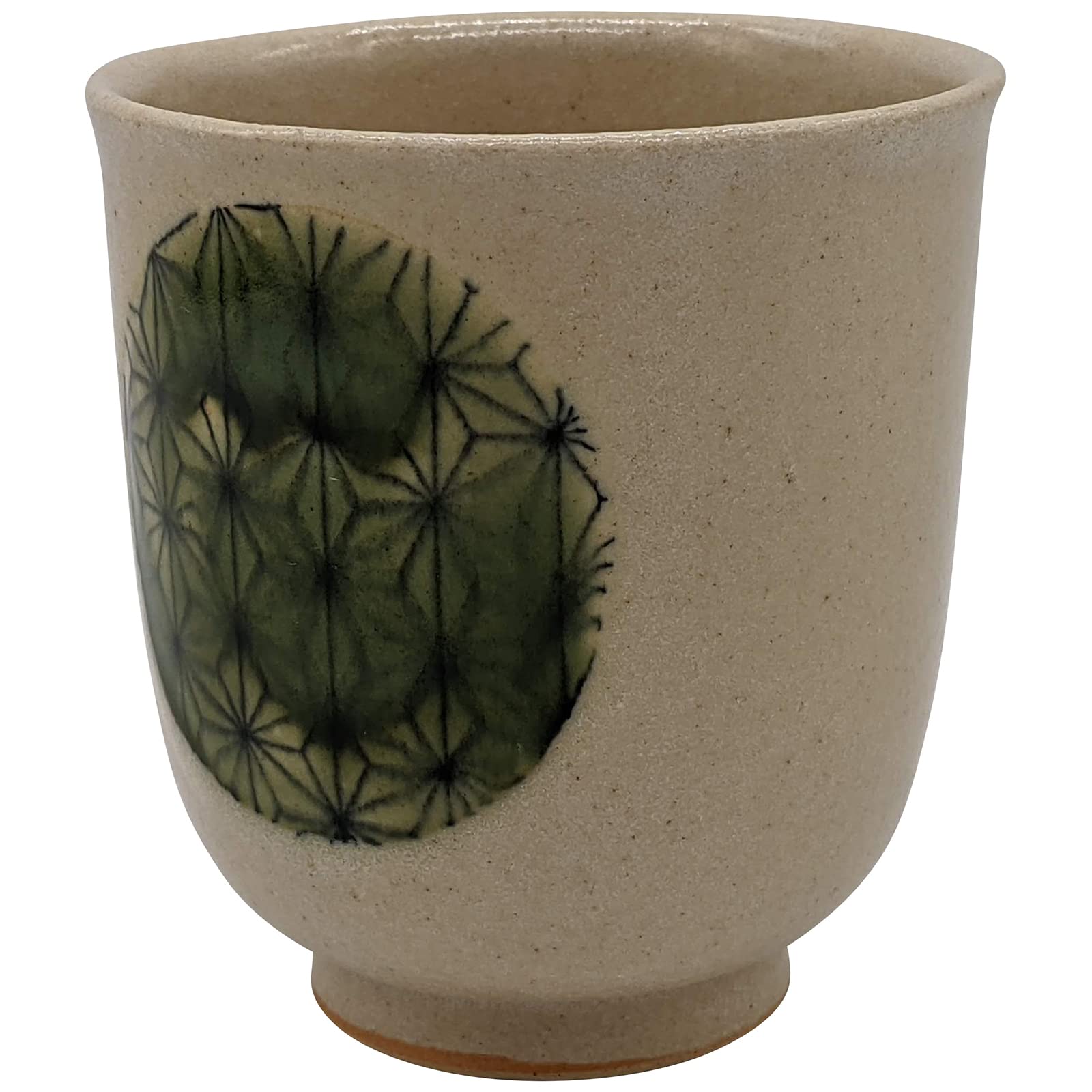 

Utsuwa Roan Seto Ware Ekaze Shino Asanoha Made in Teacup, Large, Pattern, Pattern, Japan, 027-0037 бежевый