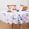 Floral Tablecloth Oval, Watercolor Wildflower Table Cloth, Spring Summer Waterproof Polyester Fabric Wrinkle Free Tablecloths for Outdoor, Picnic,