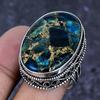 Natural Copper Apatite Gemstone 925 Sterling Silver Jewelry Ring Size 8 ETC-13910