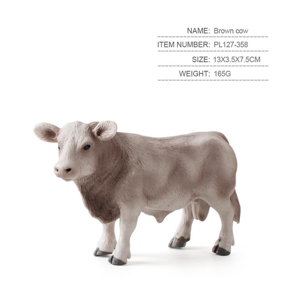 Simulation Milk Cow Action Figures Realistic Cute Farm Animals Model Ornaments For Children Collection