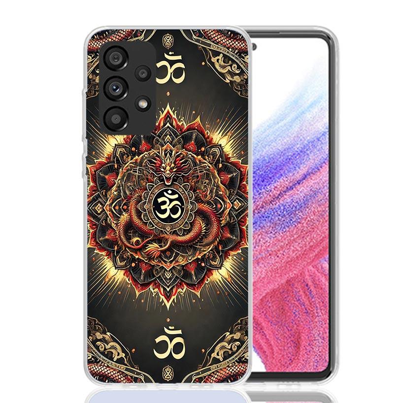 Mandala Chakra Insist Yoga Phone Case For Samsung Galaxy A52 A32 A22 A12 A02S A50S A30S A51 A31 AA71 Note 20 Ultra 10 S10 Plus G