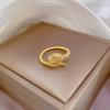 Vintage Punk Snake Shape Ring for Men Women Korean Elegant Opening Adjustable Zircon Rings Weddings Party Jewelry