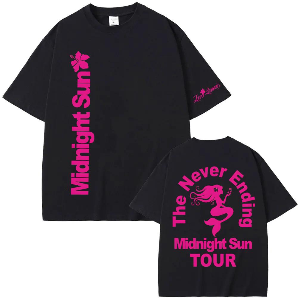 Midnight Sun Never Ending Tour Tee Zaralarsson Summer Casual Tshirt High Quality Graphic Printing 100cotton Comfortable Tshirt