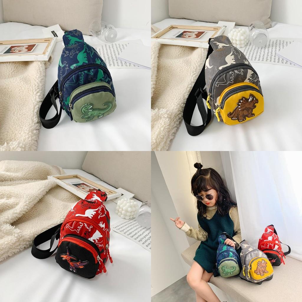 Adorable Dinosaur Kids Bag 2024 Trendy Shoulder Pack For Boys And Girls With Colorful Anime Patterns