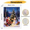 Christmas Santa Claus Snowman Tree Gingerbread digital painting oil painting art kit hand painting home decoration painting