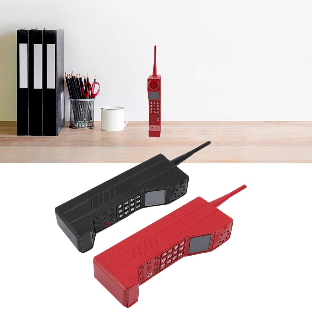 Retro cihlové ozdoby na mobilní telefony, staromódní model mobilního telefonu, odolný proti pádu, stálobarevný, živý retro pro rodinnou dekoraci