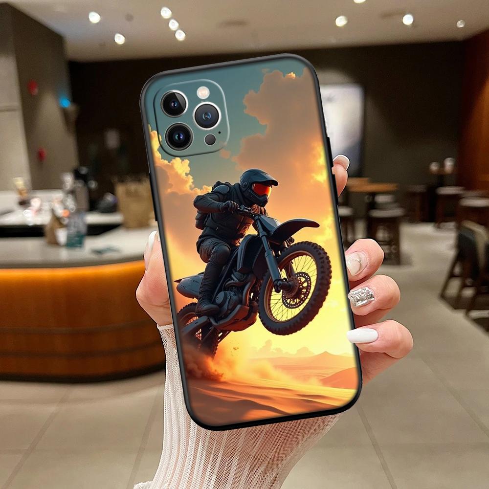 RA18 Motorcycle Racing New High-End Shell Phone Case for iPhone 16 15 14 13 12 Pro Max Plus Mini