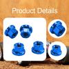 4 M2 Flange Wheel Nuts for 1/30 RC Crawler, Premium Aluminum Alloy Replacement Parts SCX30