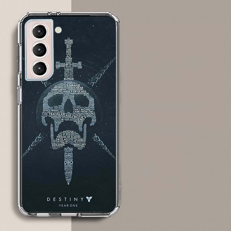 Custodia per Telefono Gioco D-Destiny 2 Per Samsung Galaxy S25 Edge S24 S23 FE S21 S20 S10 Plus S22 S26 Ultra Cover Custodie Trasparenti TPU Capa She