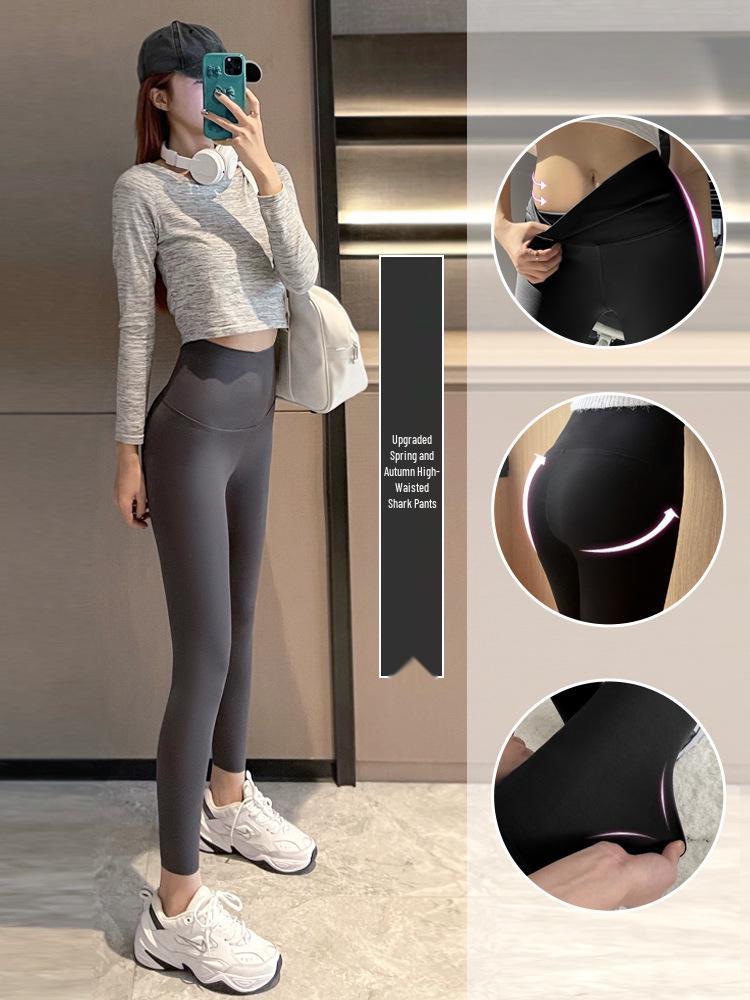 Women's High-Waist Tummy Control Yoga Leggings - Summer & Spring Velvet Barbie Style