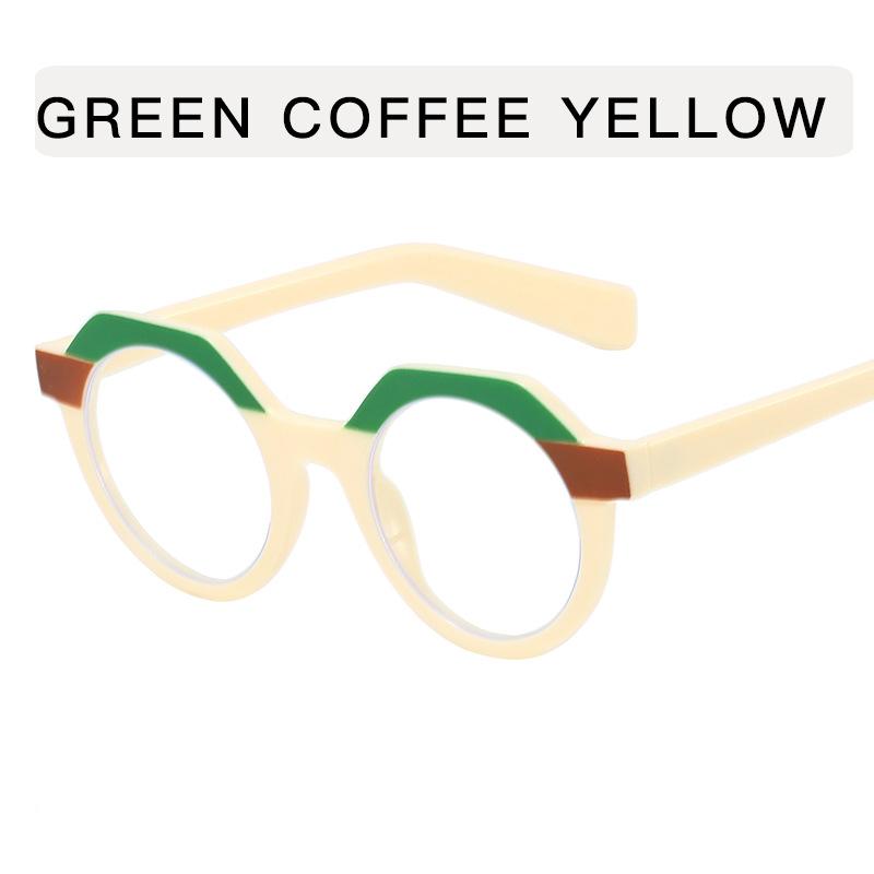 Round Shape Sunglasses Women Vintage Style Patchwork Color Woman Sun Glasses Holiday Travelling Women Glasses