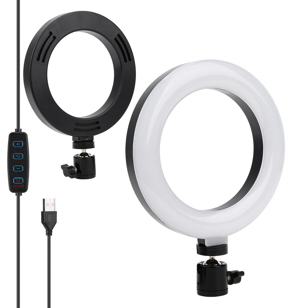 6 Inch Live Broadcast Fill Light Plastic Mobile Phone Video Ring Light for Selfie Makeup