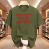 Respect Your Mother Retro Y2K Tee Funny Mother Day Gift Tshirt WoUnisex Crewneck Cotton Short Sleeve Modern and Trendy Tshirt