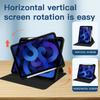 Rotating Case for iPad 9th/8th/7th with Pencil Holder, 360 Degree Rotation Stand Cover Clear Back, Auto Wake/Sleep