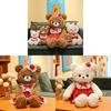 Teddy Bear Plush Toy With Short Pile Fabric For Kids And Babies Gift