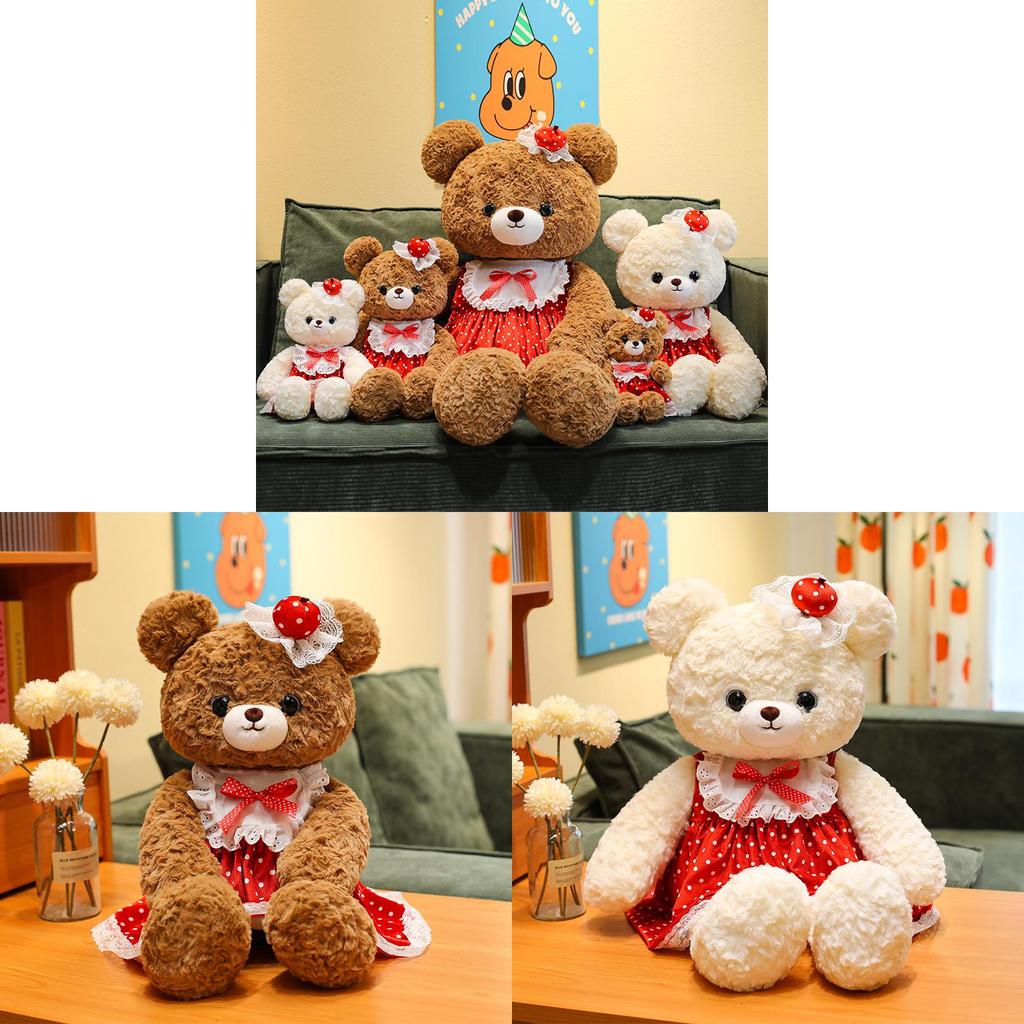 Teddy Bear Plush Toy With Short Pile Fabric For Kids And Babies Gift