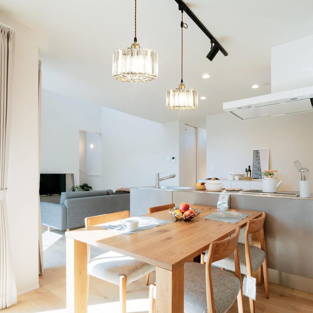 LVWIT Pendant Track E26 Crystal with Ceiling 60cm Adjustable Interior Ceiling Dining Decorative Fixture Sold Light, Hook-type, Lighting, Socket,
